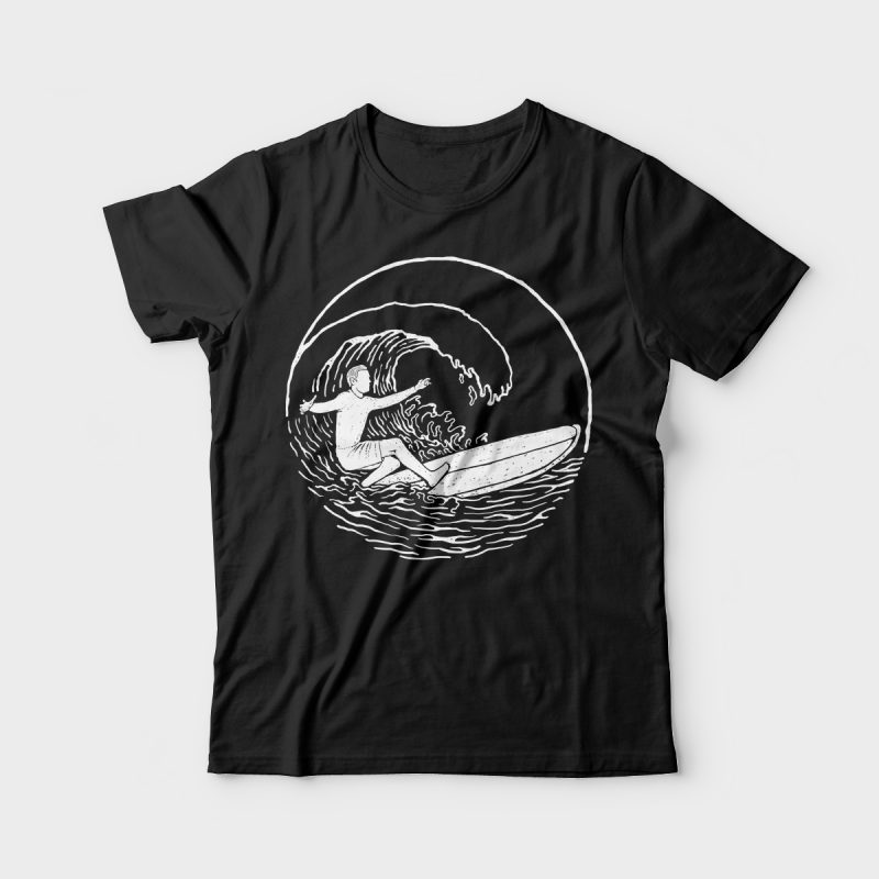 Surf Vibes t-shirt designs for merch by amazon