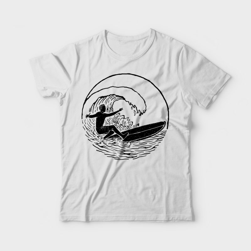 Surf Vibes t-shirt designs for merch by amazon