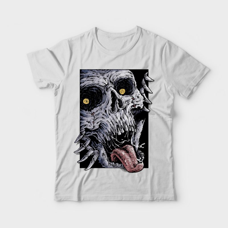 Terror t shirt designs for printful