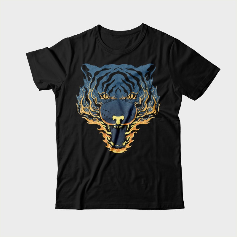 Tiger Fire buy t shirt design