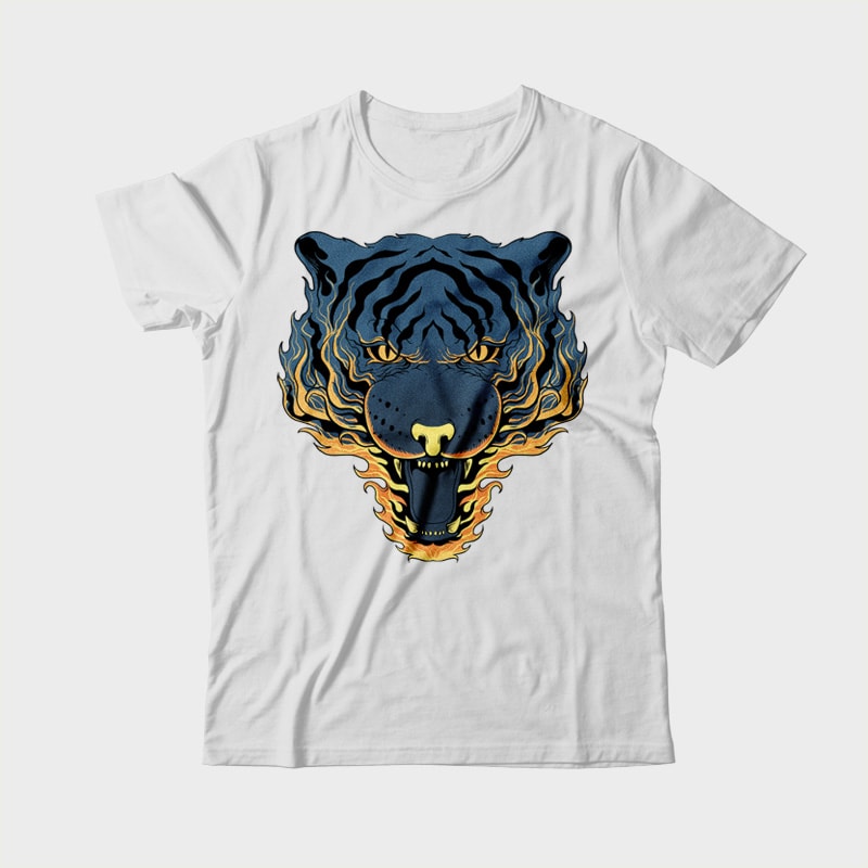 Tiger Fire buy t shirt design