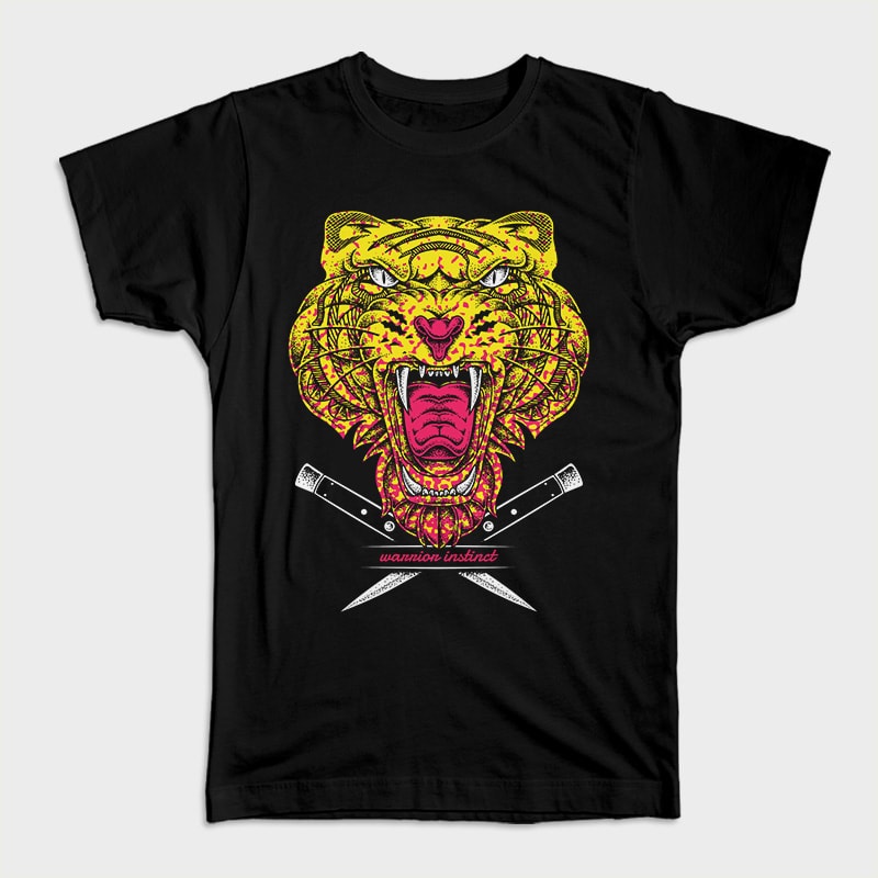 Warrior Instinct t-shirt designs for merch by amazon