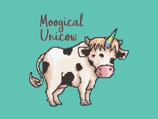 Moogical unicow tshirt design