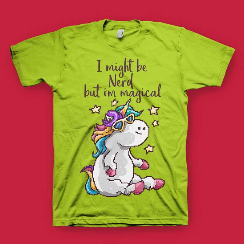 Nerd and Magical tshirt design buy t shirt design