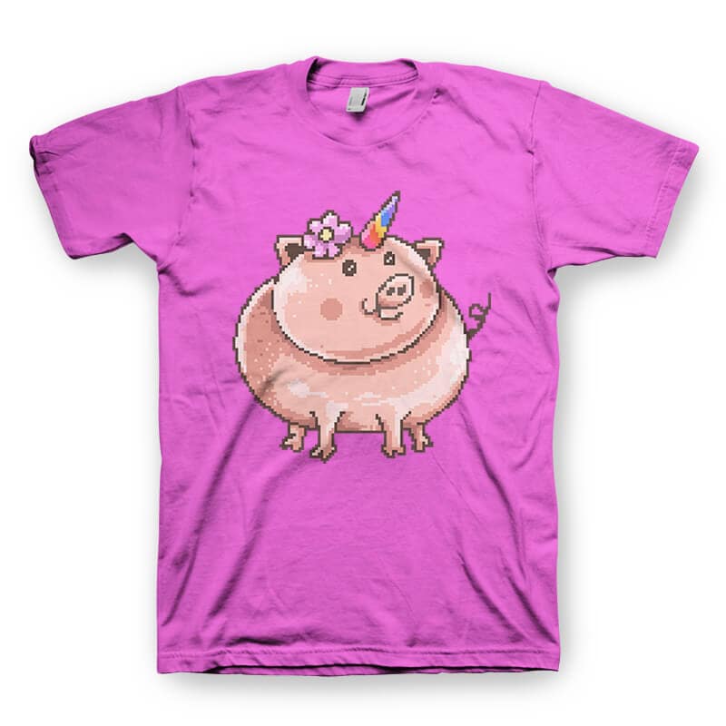 Piggy Corn Vector t-shirt design buy tshirt design