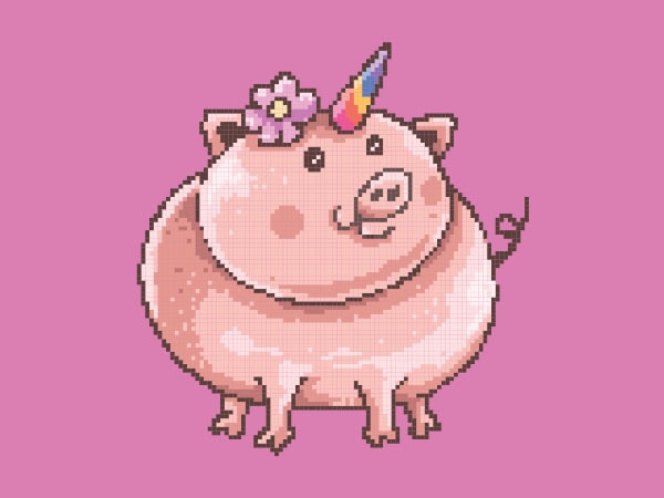 Piggy corn vector t-shirt design