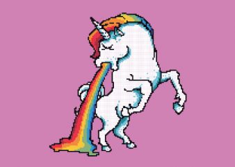 Puke Of The Unicorn tshirt design