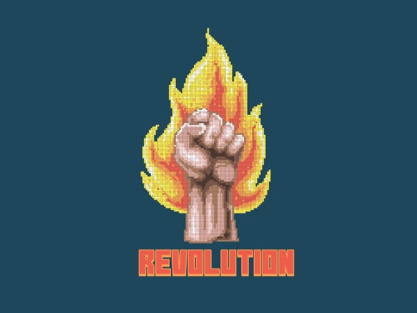 Revolution vector t-shirt design