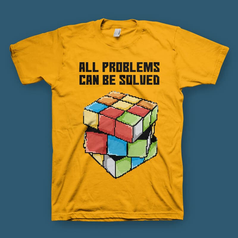 Rubik tshirt design t shirt designs for printify