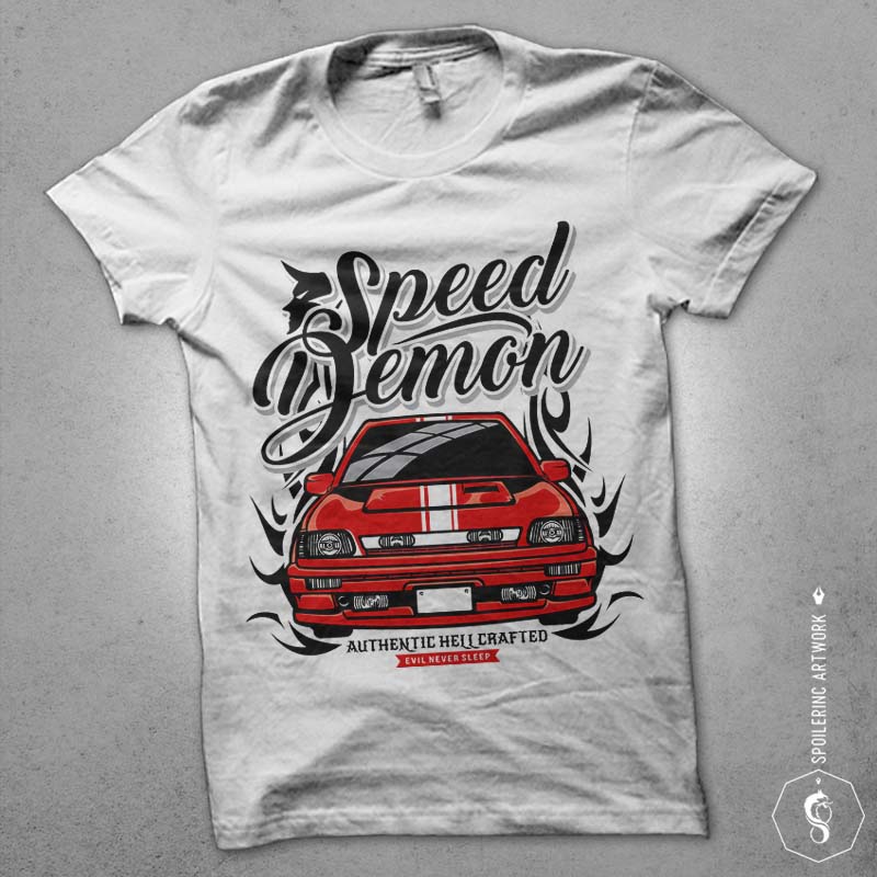 speed demon t shirt designs for sale