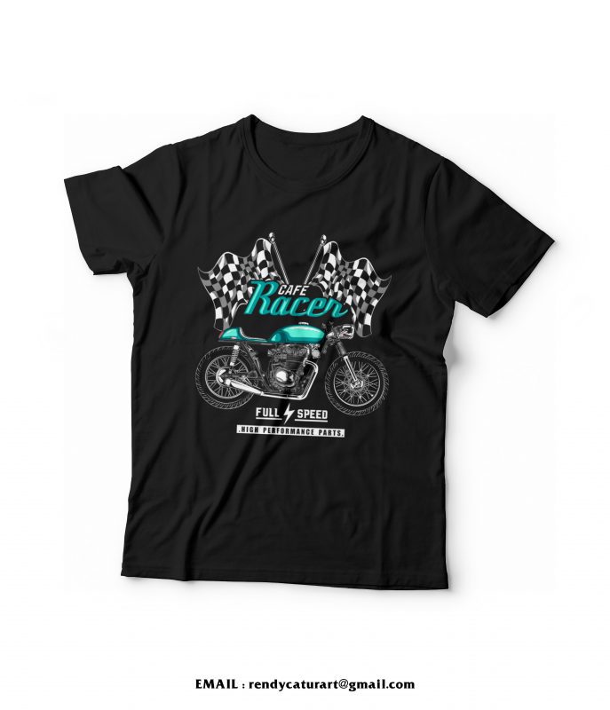 cafe racer tshirt design t shirt designs for sale
