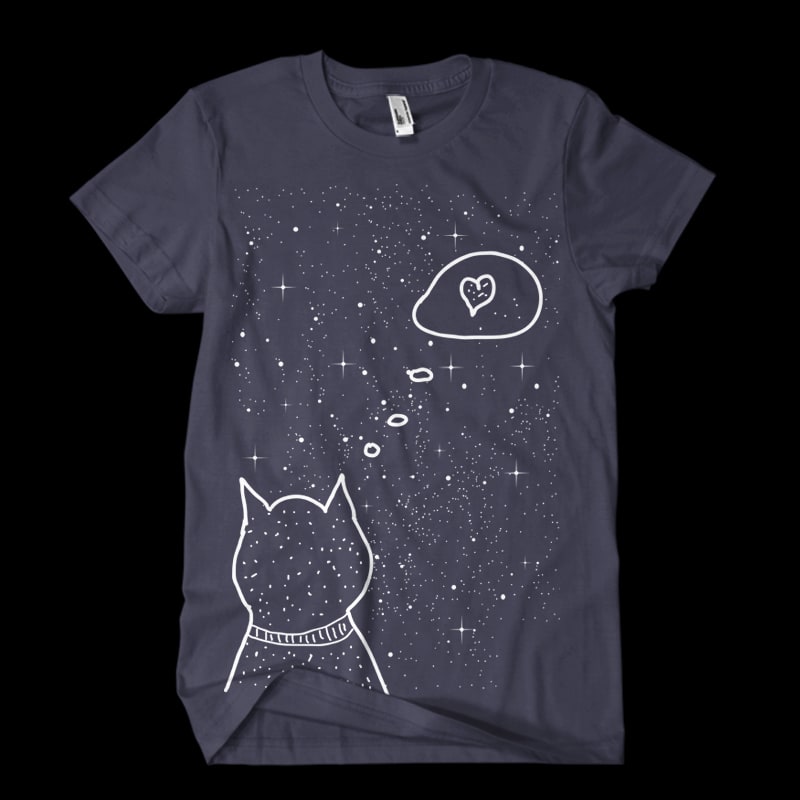 cat heart buy t shirt designs artwork