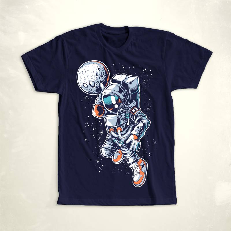 Astronaut T-shirt Designs Bundle Part 5