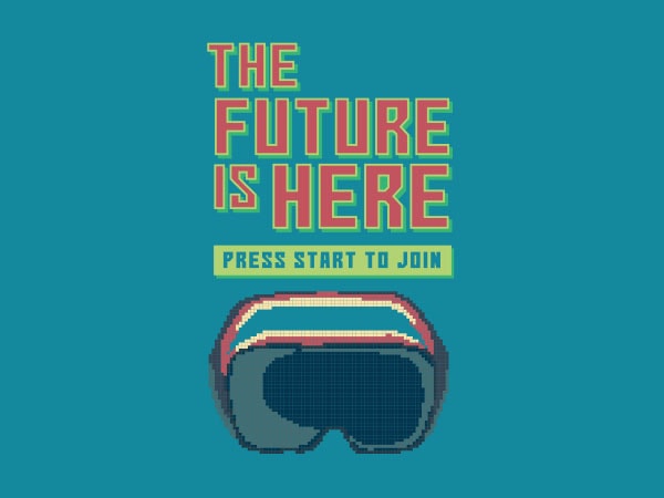 The future is here tshirt design