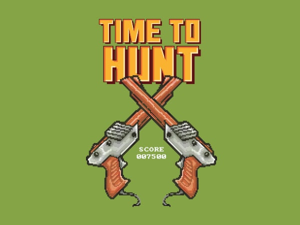 Time to hunt vector t-shirt design