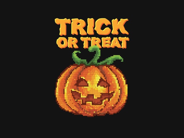 Trick or treat jack o lantern tshirt design