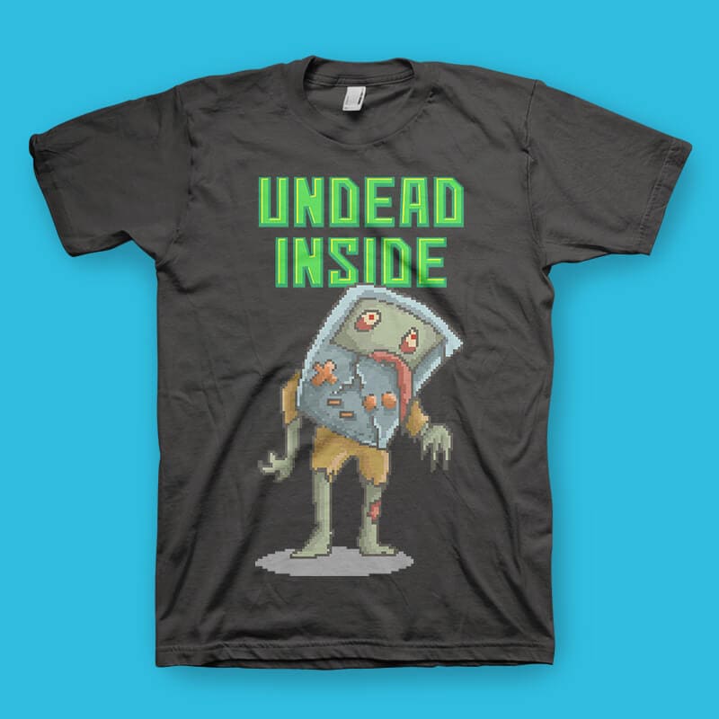 Undead Inside Vector t-shirt design t shirt design png