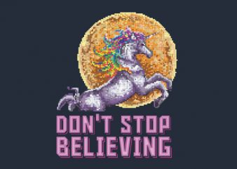 Unicorn Pixel Art tshirt design