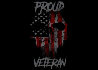 Proud Veteran tshirt design for sale