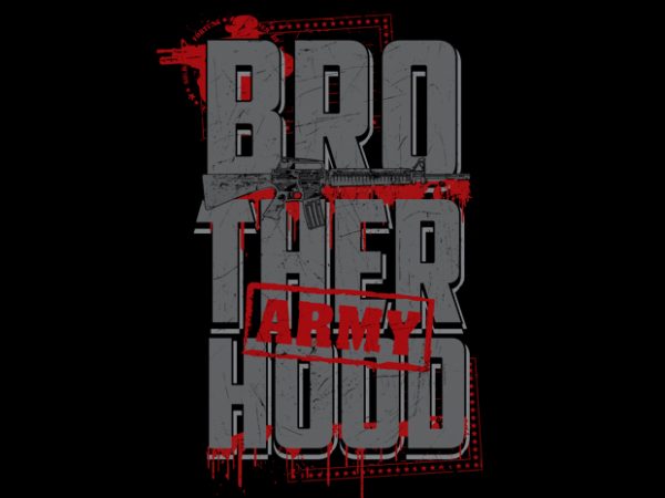 Brotherhood veteran tshirt design vector