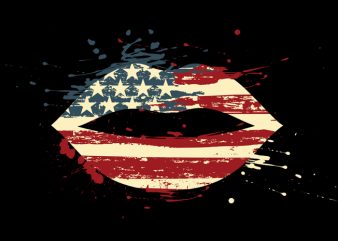 American Kiss tshirt design for sale