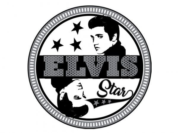 Elvis the king buy t shirt design artwork