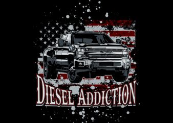 Diesel USA print ready shirt design