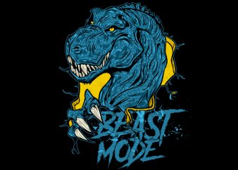 T-Rex Beast Mode t shirt design for sale