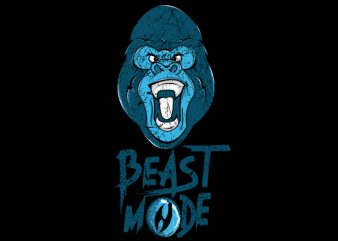 Gorilla Mode t shirt design for sale