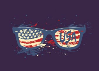 USA sunglasses t shirt design to buy