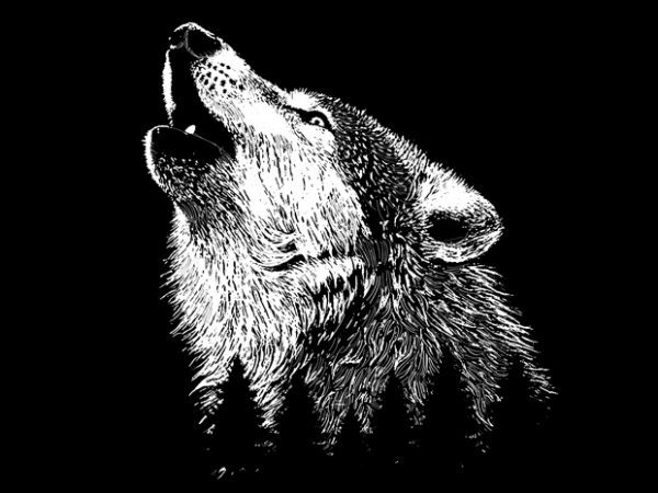 Wolf t shirt design png