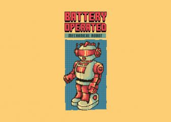 Vintage 80’s Robot tshirt design