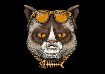 Cool Cat Tshirt Design