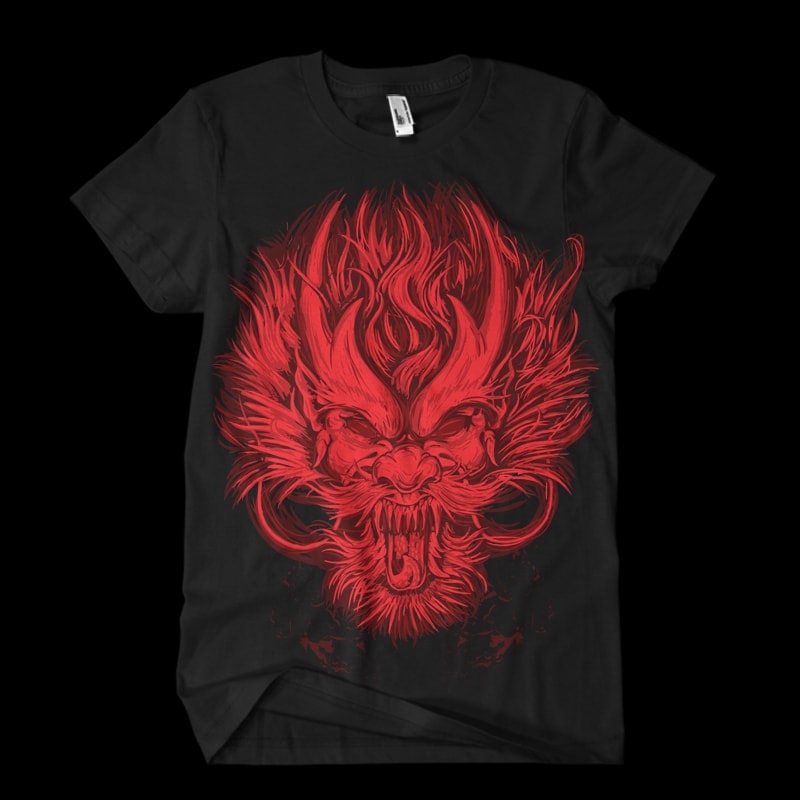 Dragon vector t shirt design