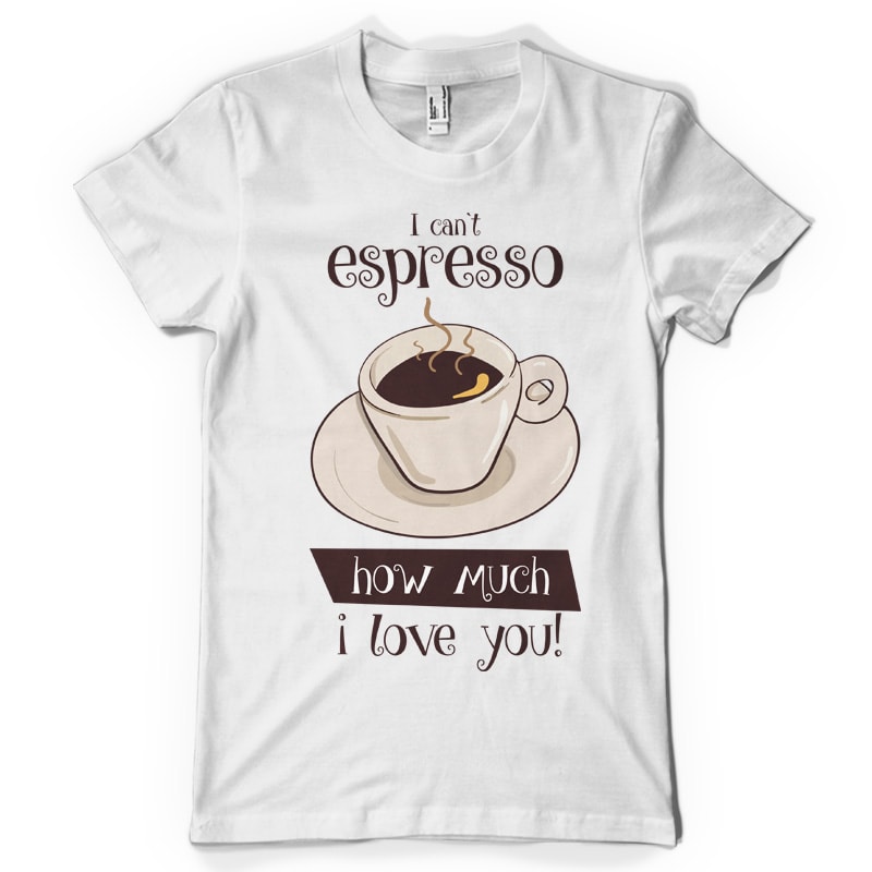 Espresso tshirt designs for merch by amazon