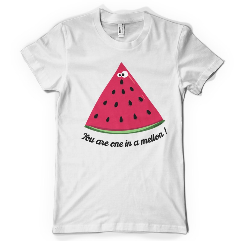 One in a mellon tshirt designs for merch by amazon