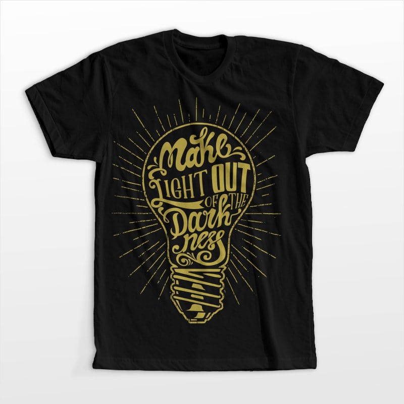 Light out tshirt design for merch by amazon