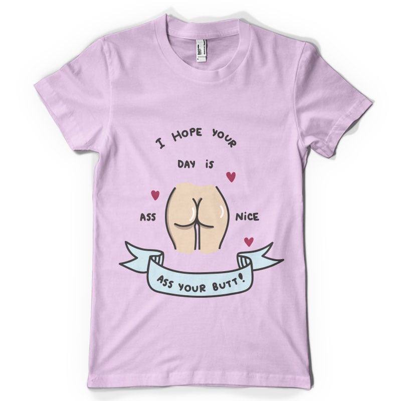 Nice butt t-shirt designs for merch by amazon