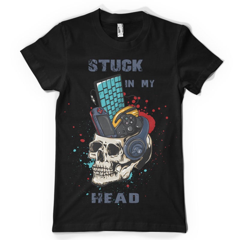 Stuck in my head buy tshirt design