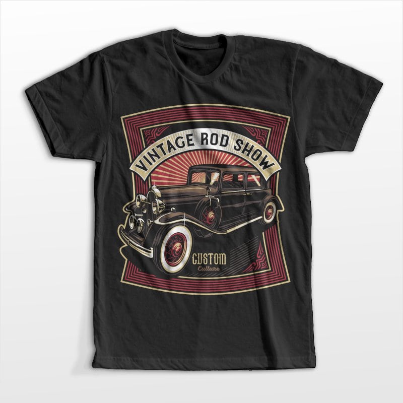 Vintage road show t shirt design graphic