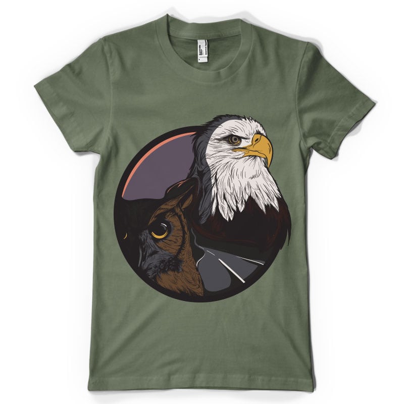 Eagle t shirt designs for merch teespring and printful
