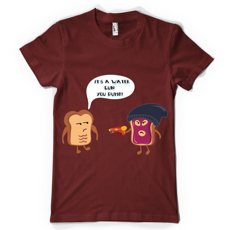 Toast threat tshirt design for merch by amazon