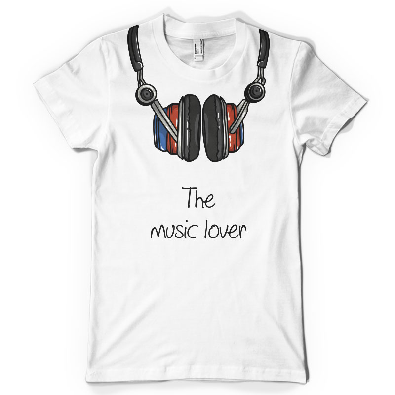 The music lover t-shirt designs for merch by amazon