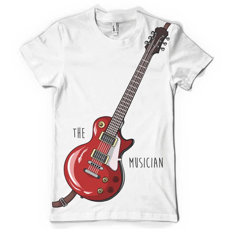 The musician t-shirt designs for merch by amazon