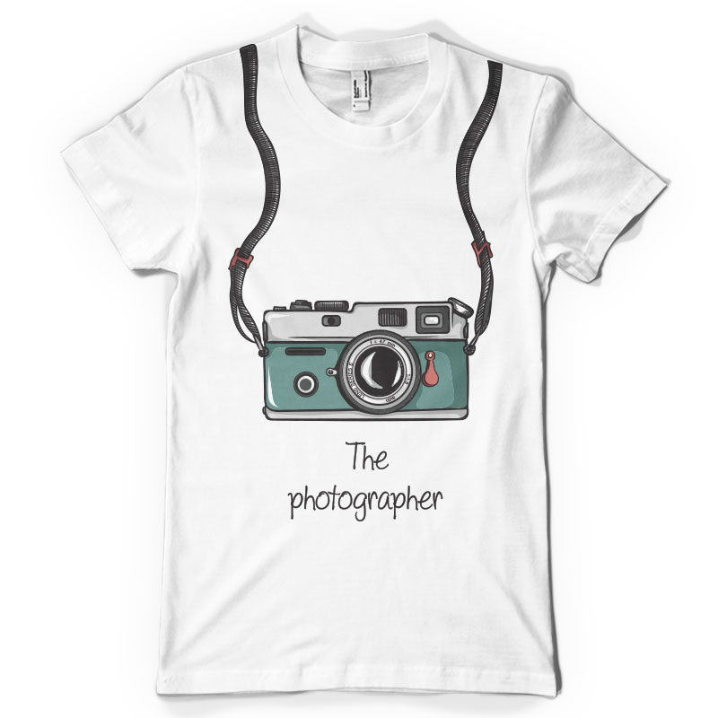The photographer t shirt design png