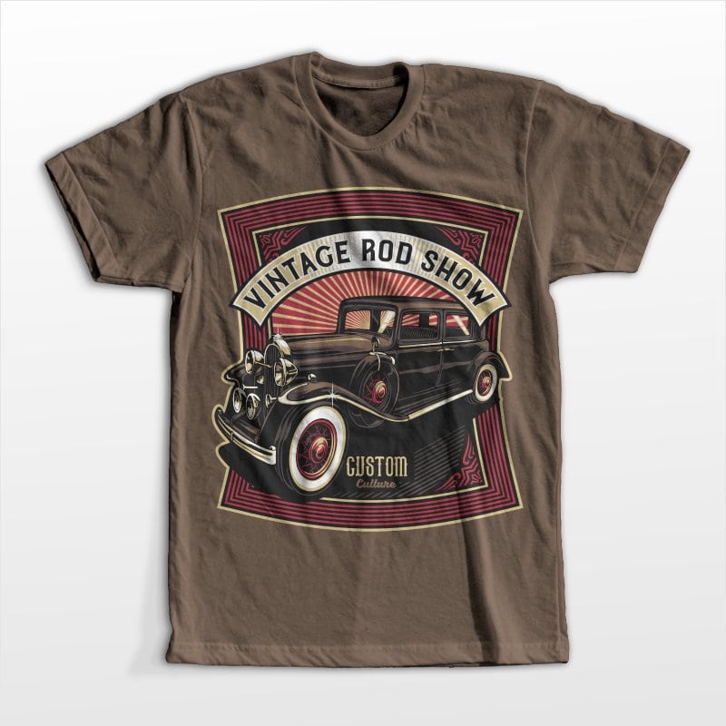 Vintage road show t shirt design graphic
