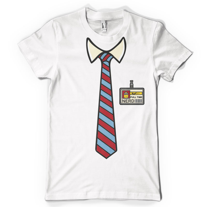 Full time nerd tshirt design for merch by amazon