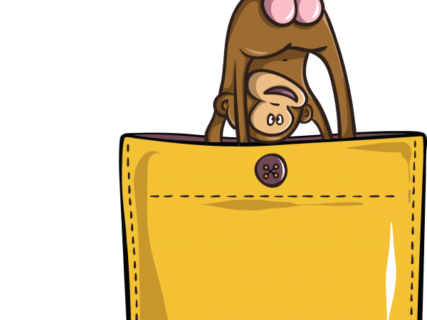 Monkey butt pocket buy t shirt design artwork