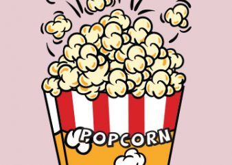 Popcorn pocket buy t shirt design for commercial use