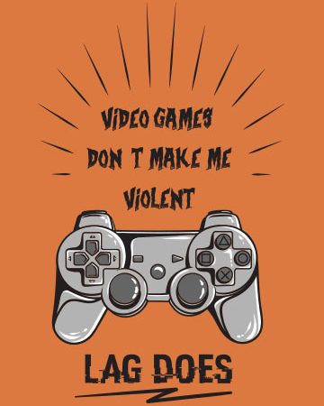 Violent games tshirt design for sale